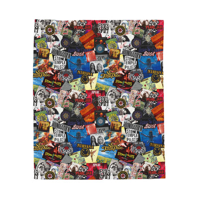Grunge Velveteen Plush Blanket