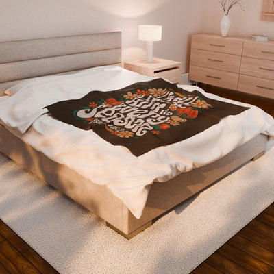 I Will Praise Him In Every Season SOLID Velveteen Plush Blanket