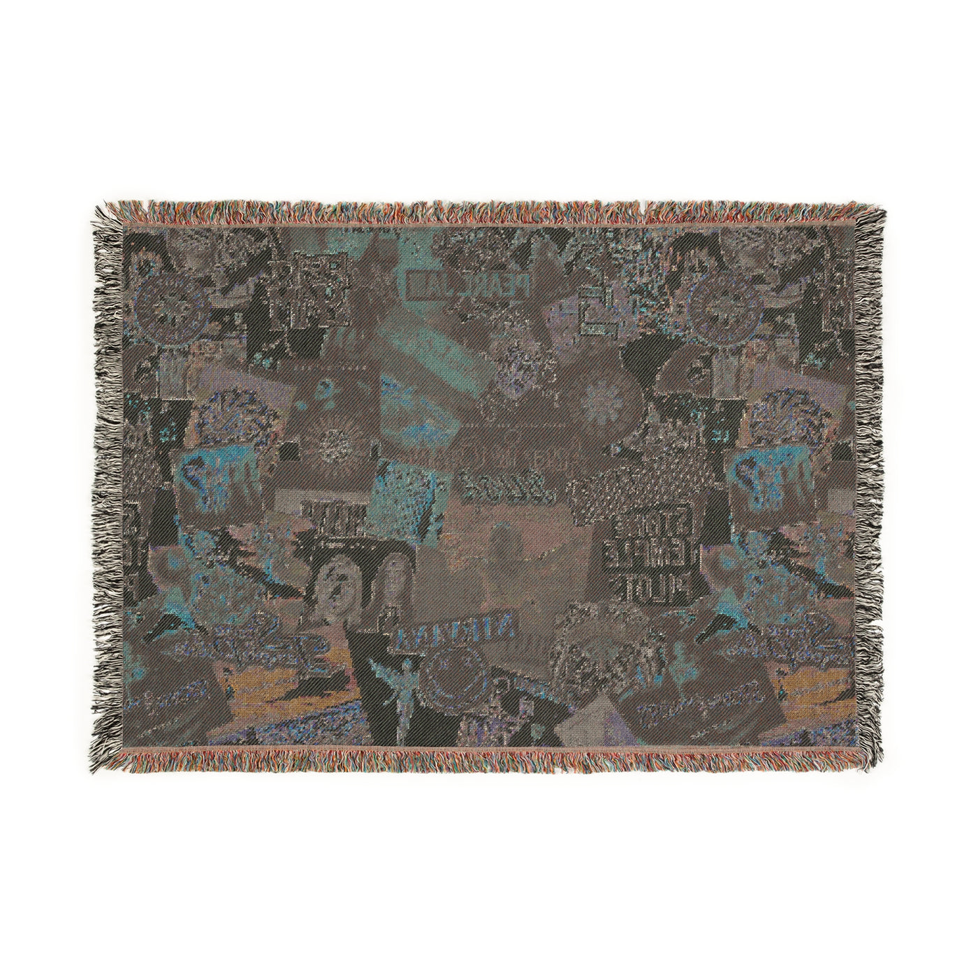Vintage Rock Band Woven Blanket - Cozy Music Tribute Throw for Home Decor