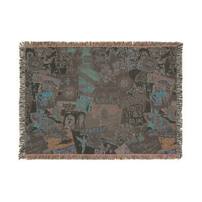 Vintage Rock Band Woven Blanket - Cozy Music Tribute Throw for Home Decor