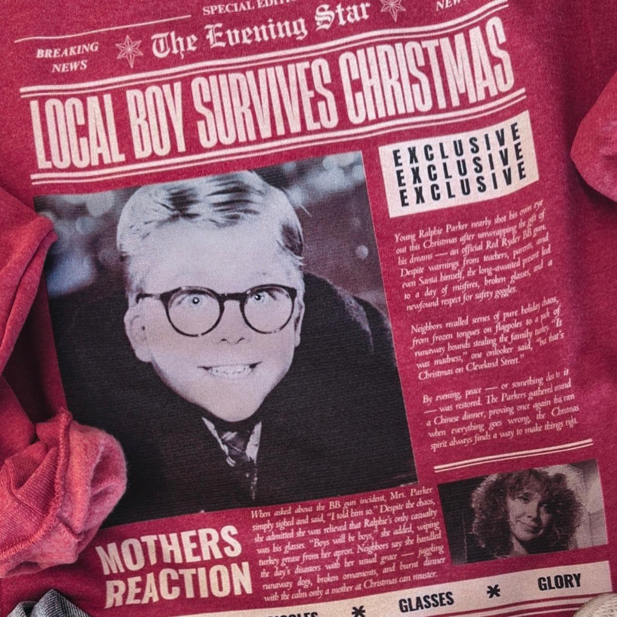 Christmas Story Newspaper Tee/Sweatshirt