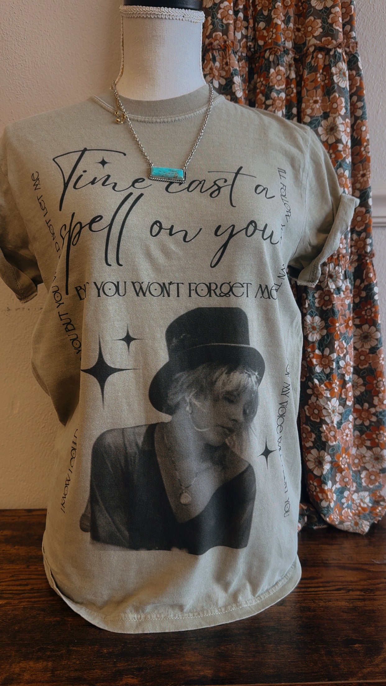 Time Cast A Spell Khaki Tee