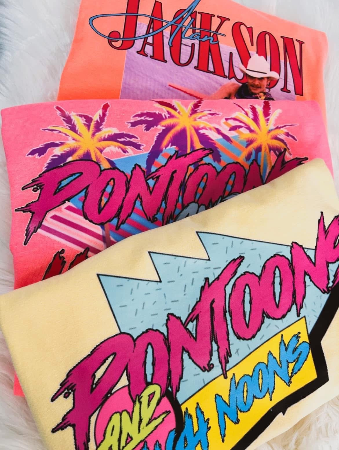 Neon Pink Pontoons & High Noons Tee/Sweatshirt
