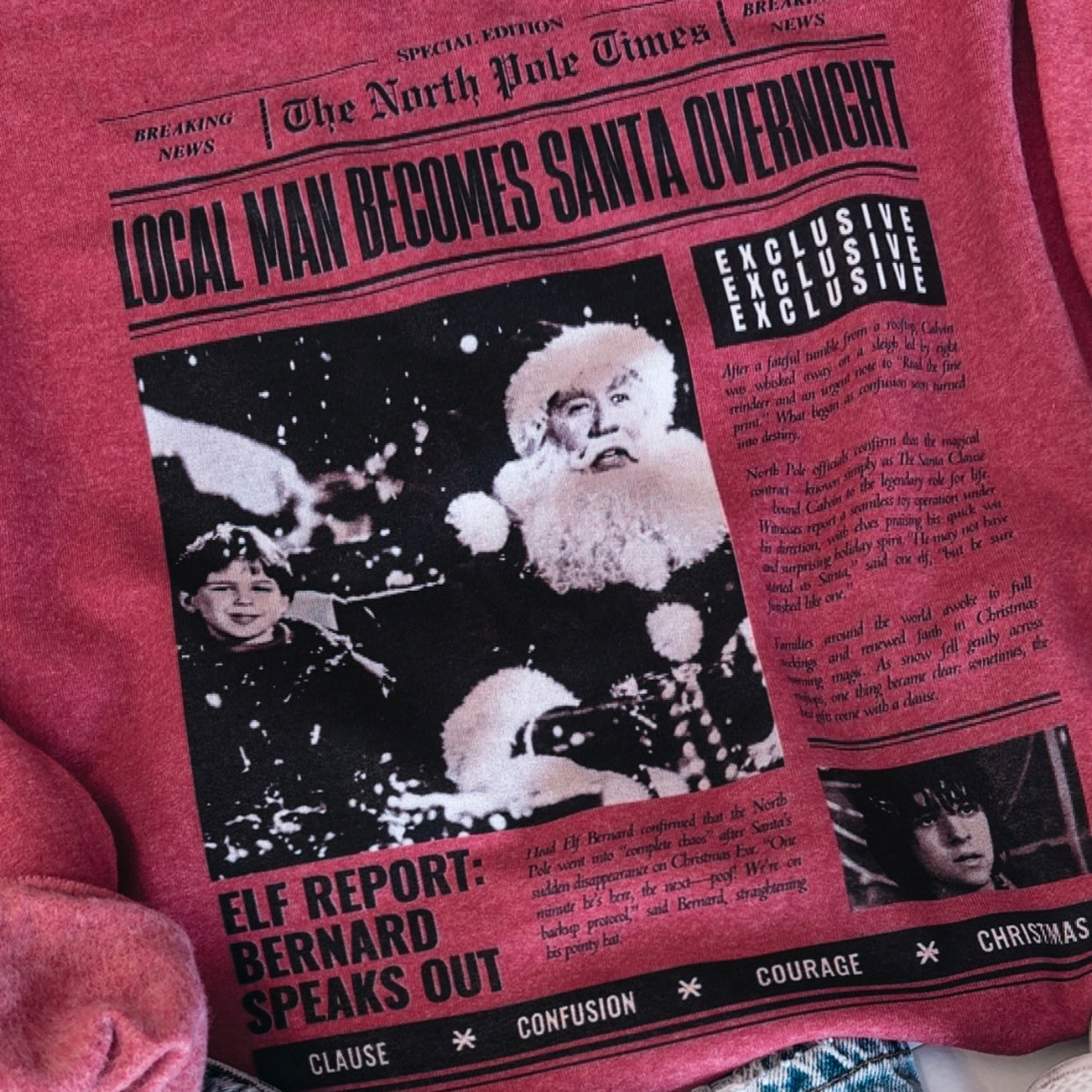 Overnight Santa Tee/Sweatshirt