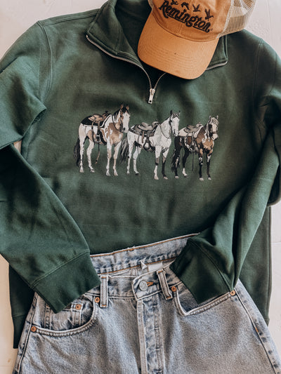 Wildflowers & Wild Horses Quarterzip