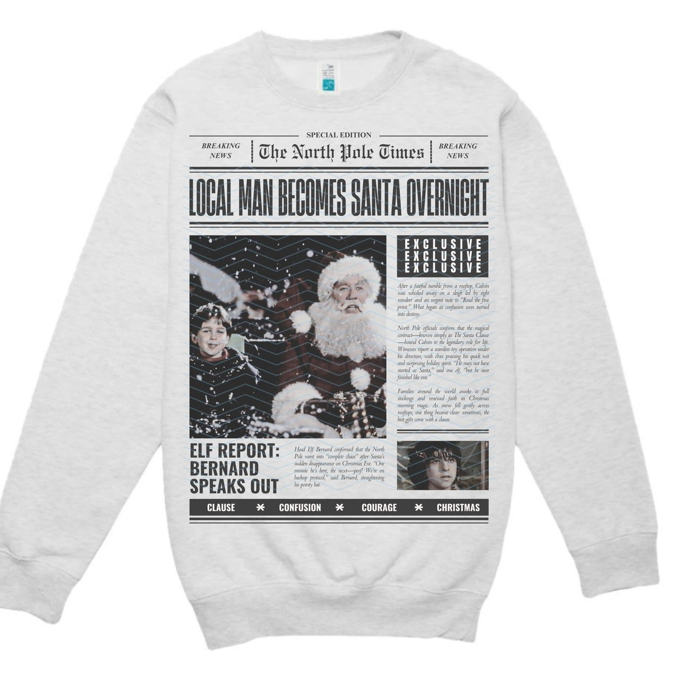 Overnight Santa Tee/Sweatshirt