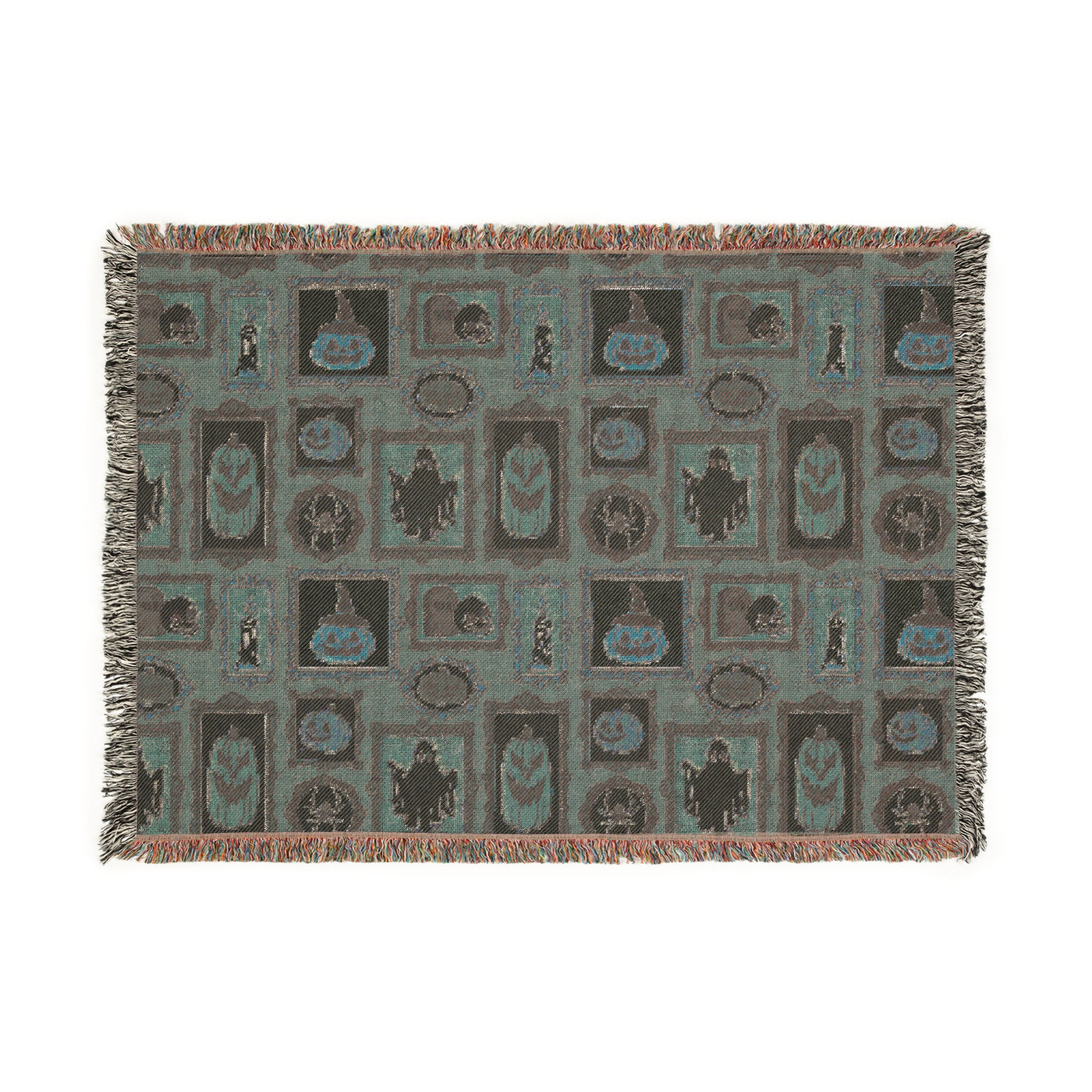 Vintage Cozy Cottagecore Framed Halloween Quilt