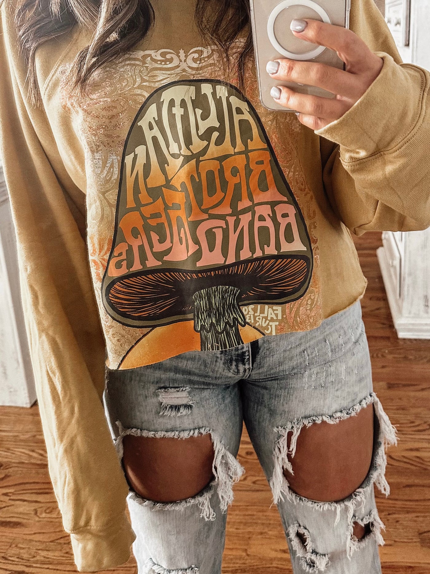 Midnight Rider Mustard Tee/Sweatshirt