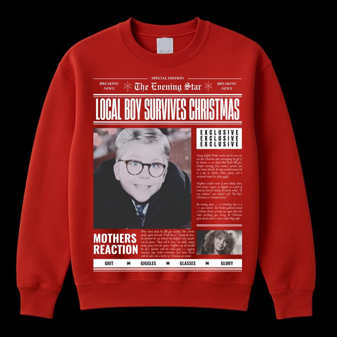 Christmas Story Newspaper Tee/Sweatshirt