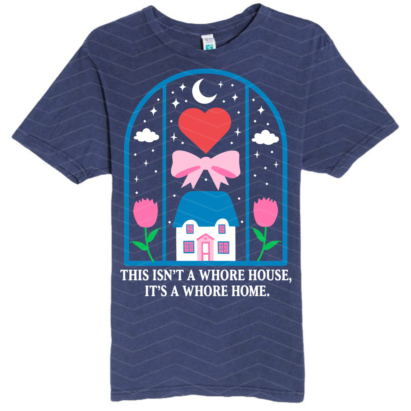 Whore Home Mineral Washed Tee/Sweatshirt