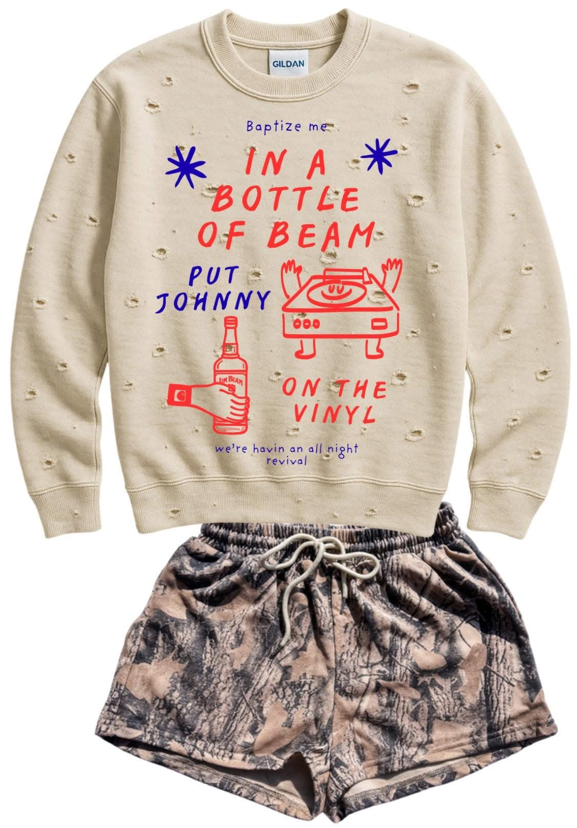 Johnny On the Vinyl Lane 7 Tee/Sweatshirt