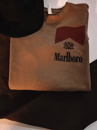 Vintage Marlboro Man Brown Front & Back Tee/Sweatshirt