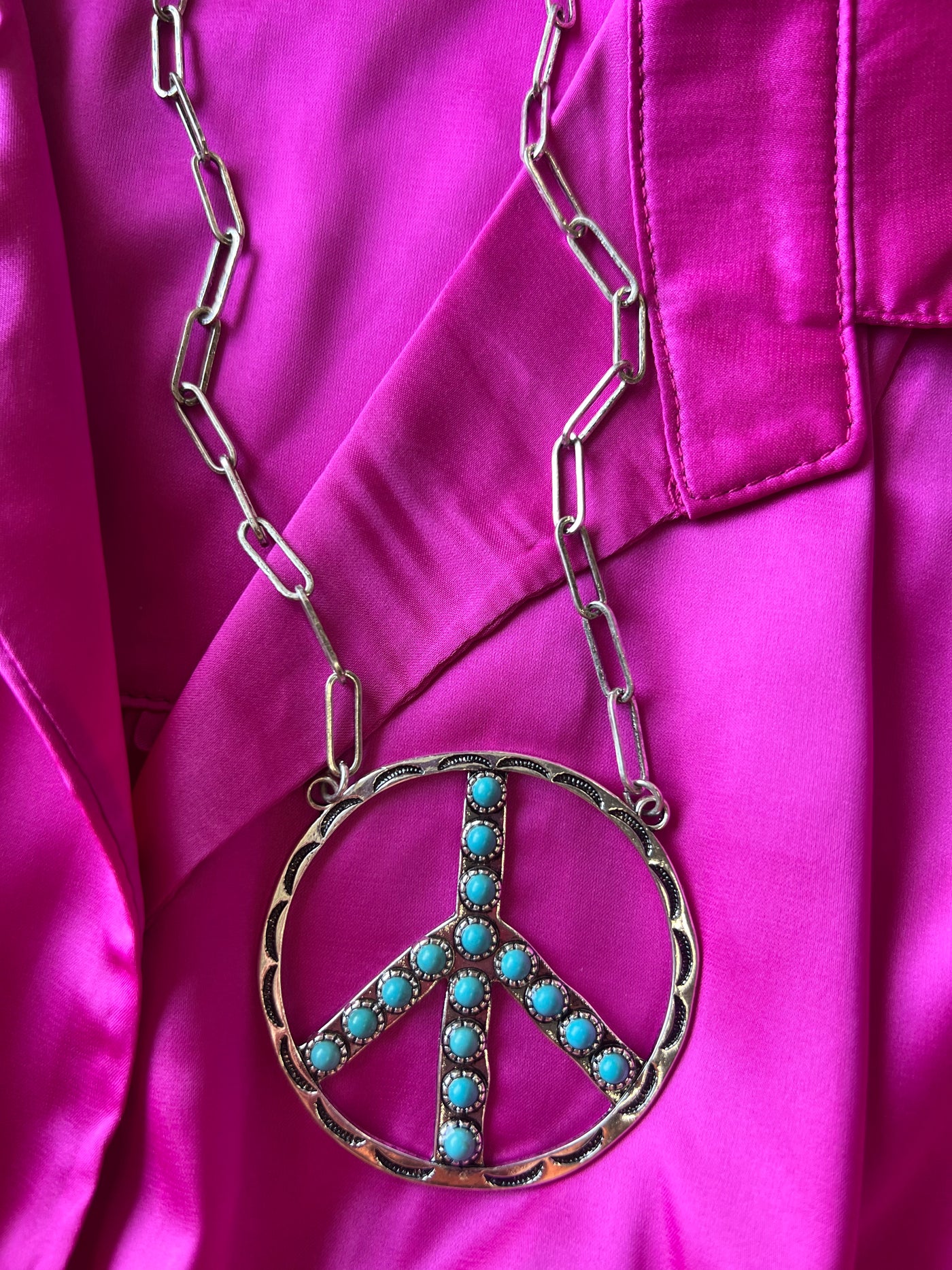 Peace & Love Turquoise Necklace