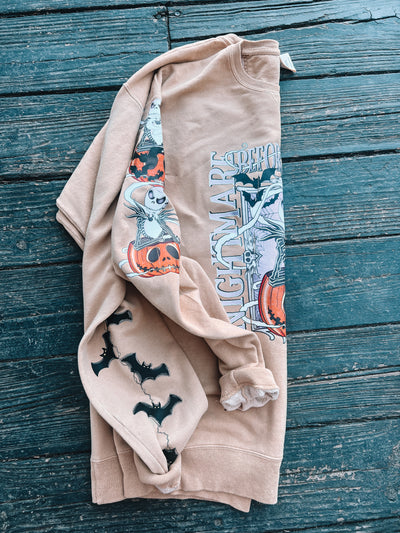 Nightmare Before Christmas - Sleeve Print Sweatshirt