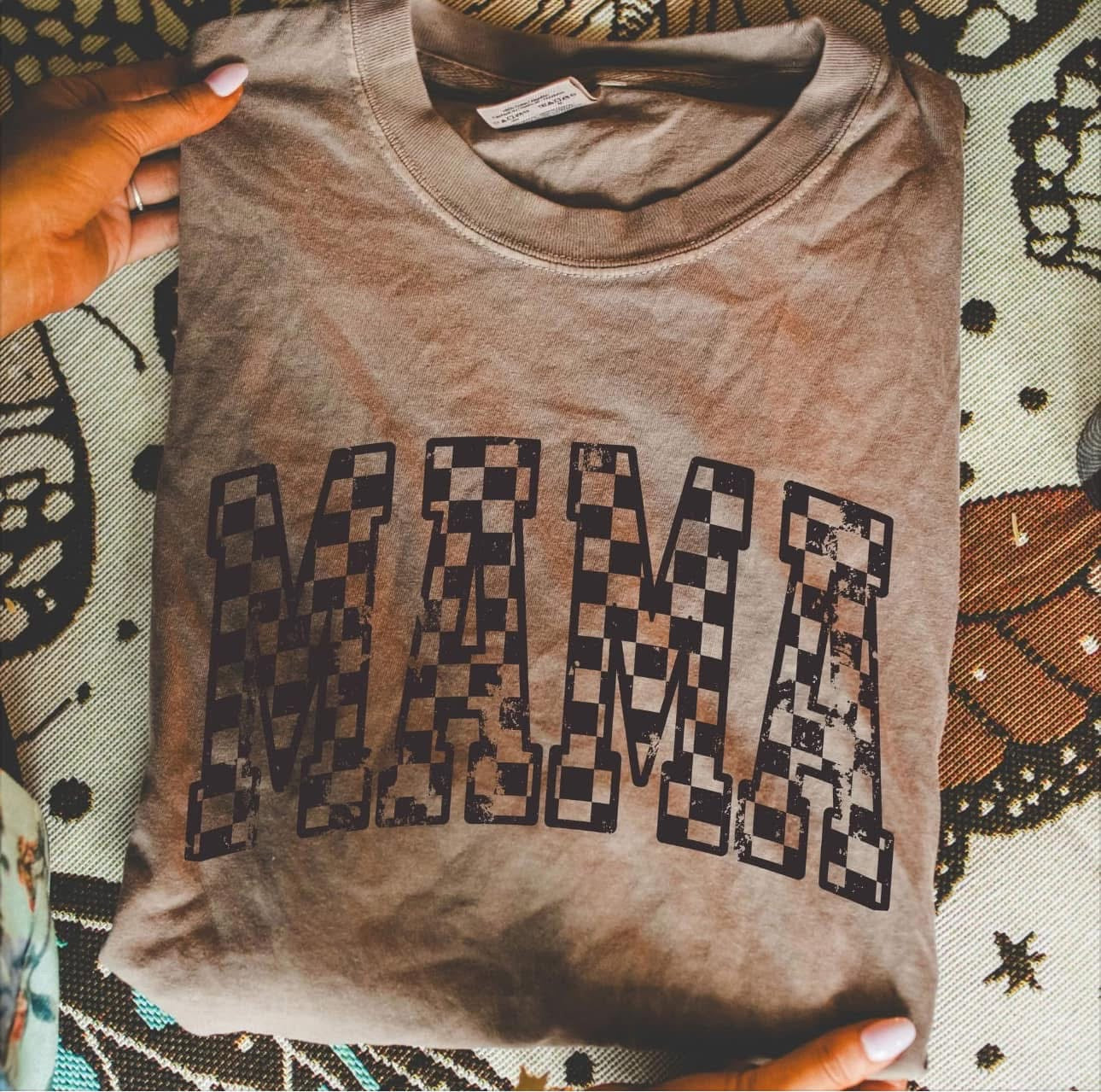 Distressed Expresso Mama Tee/Sweatshirt