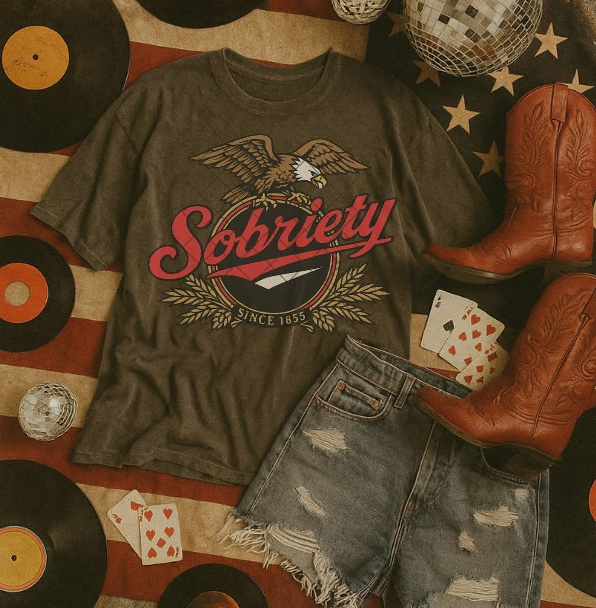 Sobriety Eagle Tee/Sweatshirt