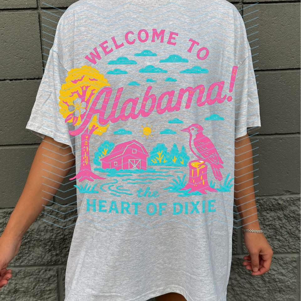 Neon State Tees - Alabama