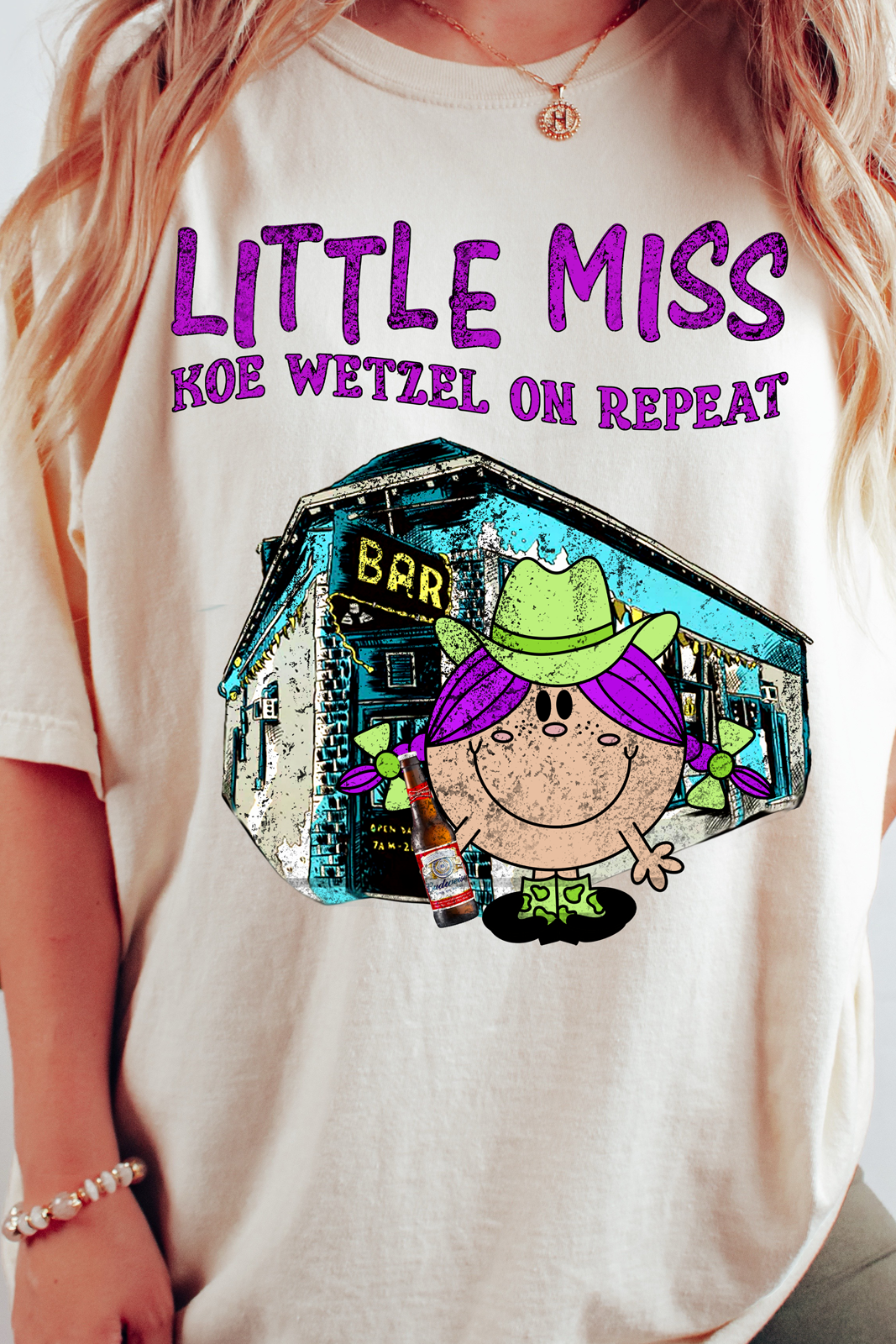 Little Miss Koe Wetzel On Repeat Tee/Sweatshirt