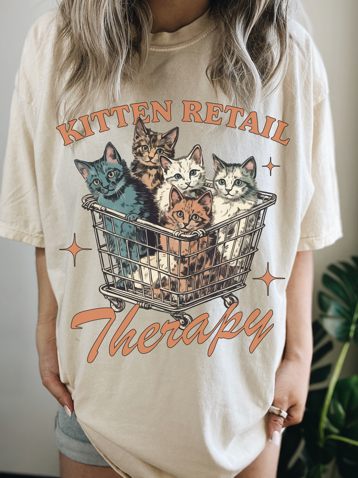 Kitten Retail Therapy Tee