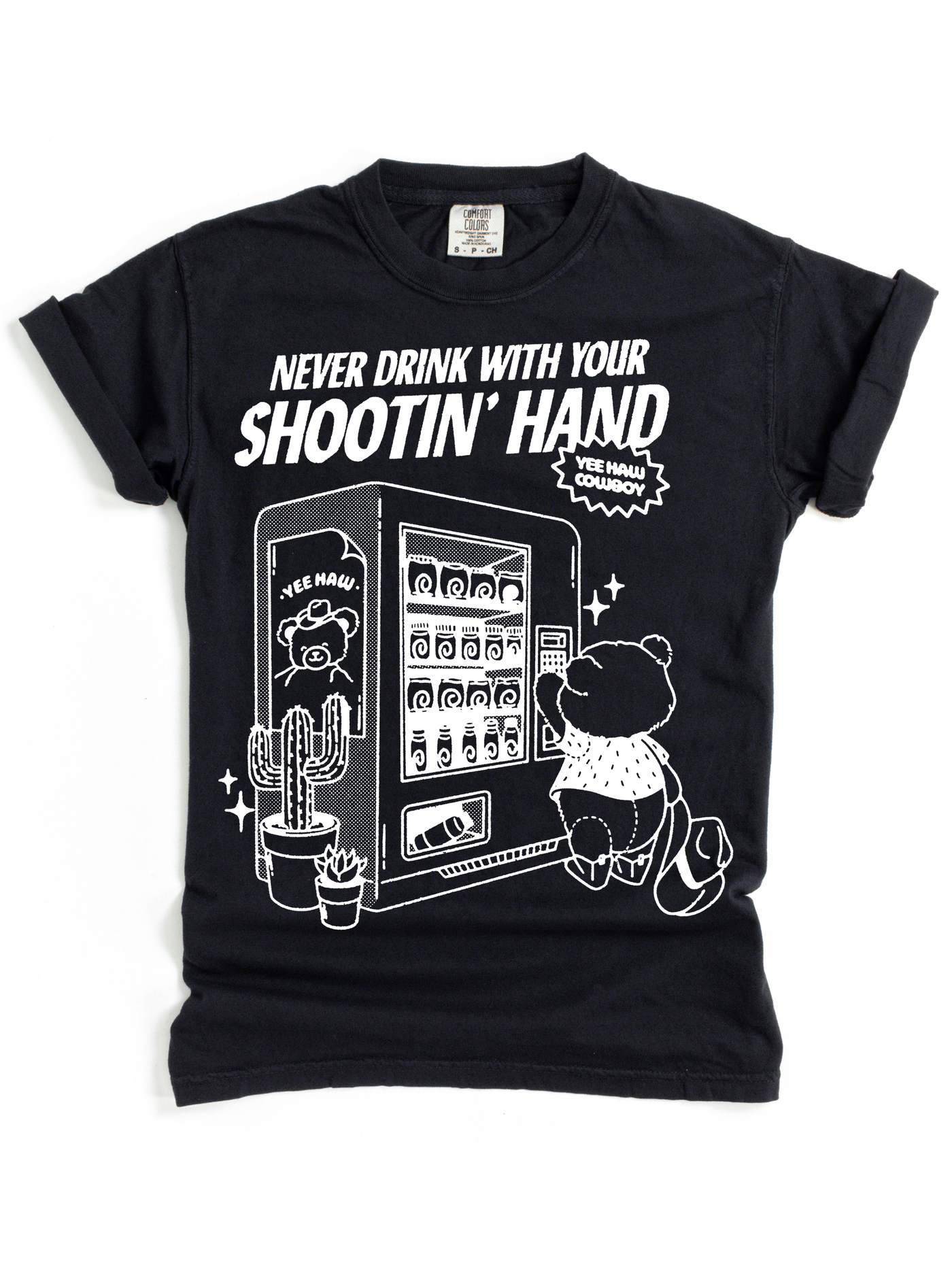 Shootin' Hand Black & White Tee/Sweatshirt
