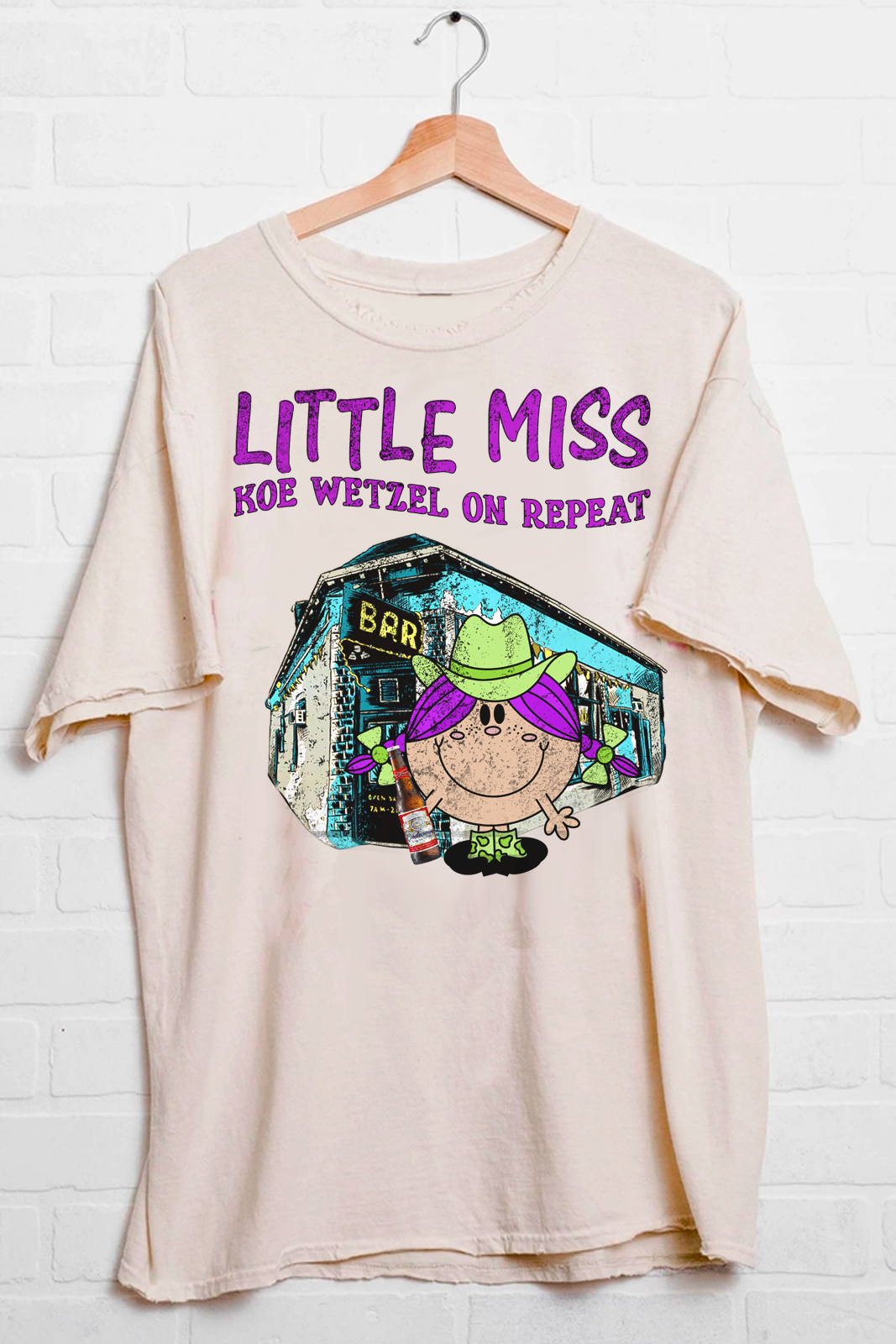 Little Miss Koe Wetzel On Repeat Tee/Sweatshirt