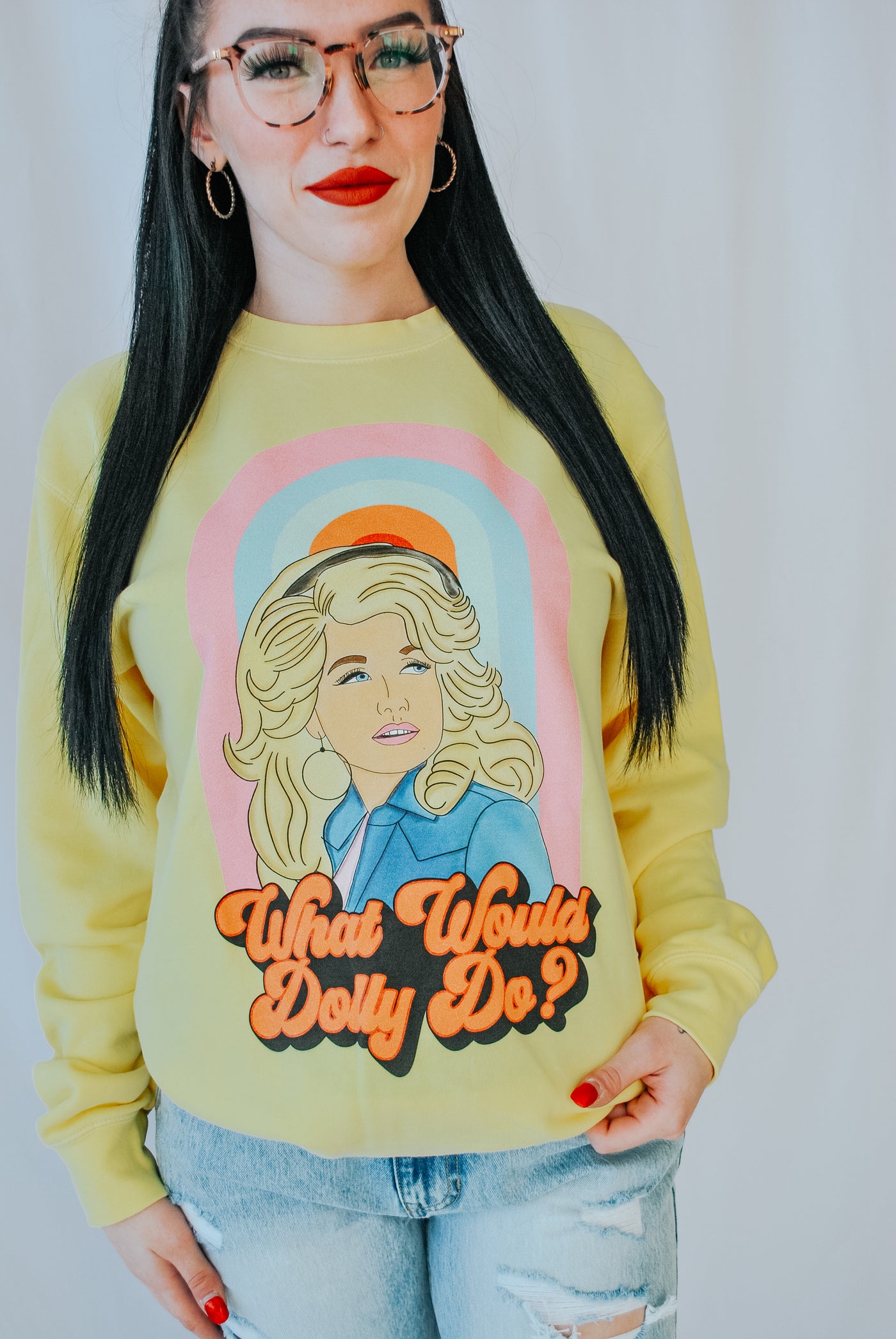 What Would Dolly Do? Crewneck Sweatshirt