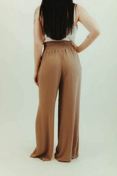 Coco Smocked Light Weight Wide Leg Pants
