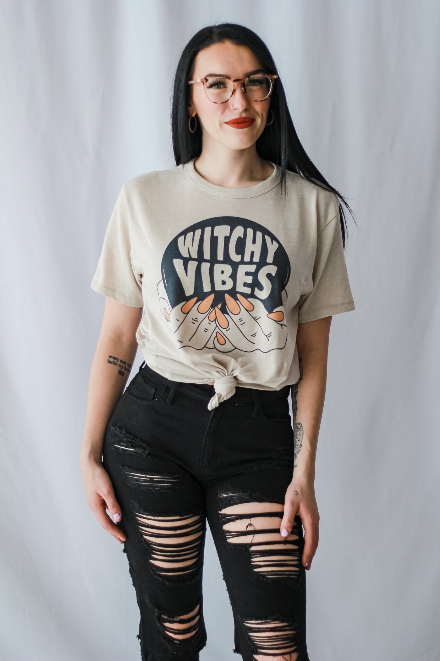 Witchy Vibes Crystal Ball Tee