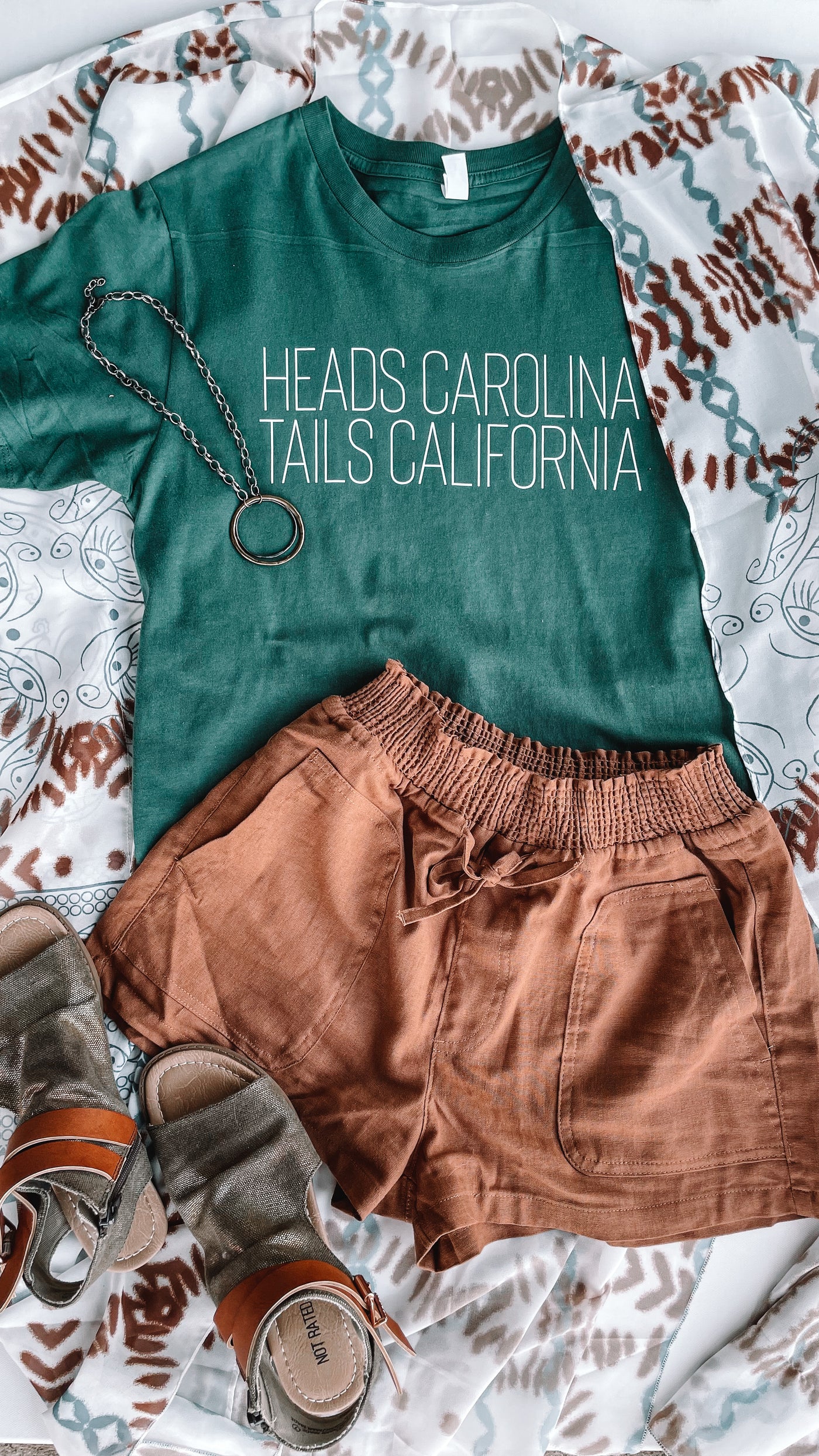 Heads Carolina, Tails California Tee