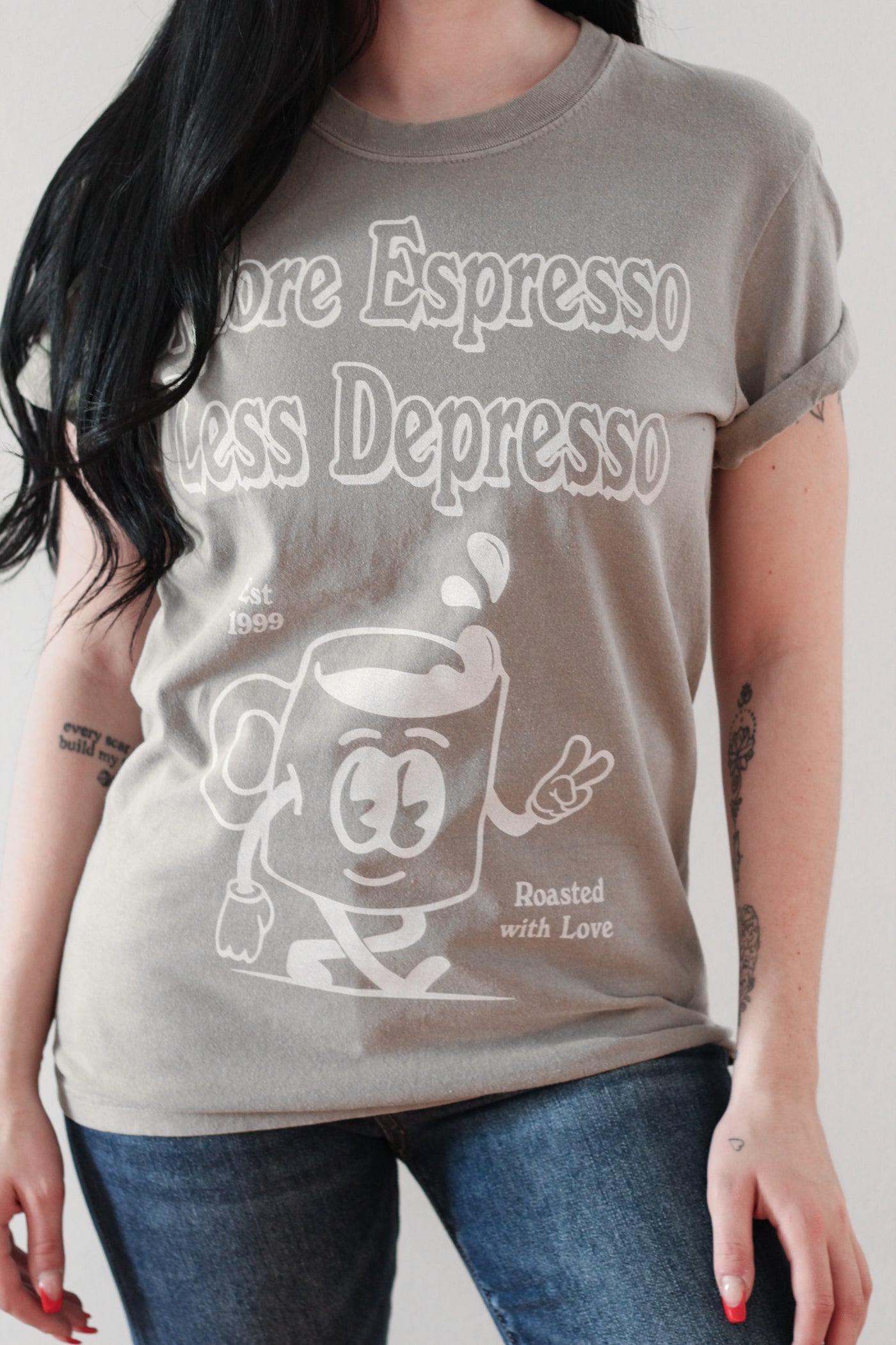 More Espresso Less Depresso Color Comfort Tee/Sweatshirt