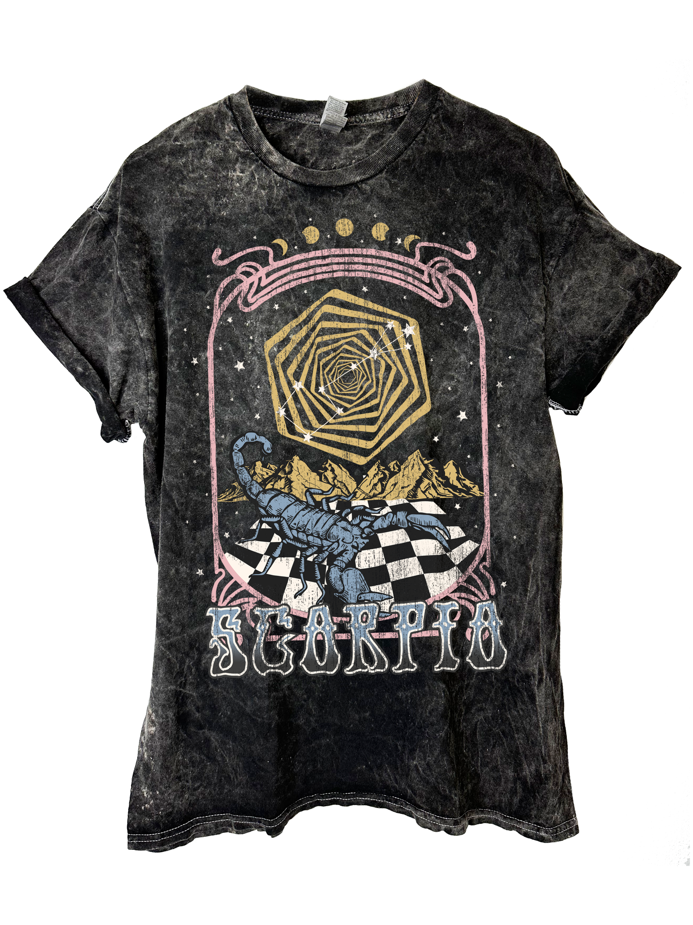 Mineral Wash Vintage Horoscope Tee Dupe